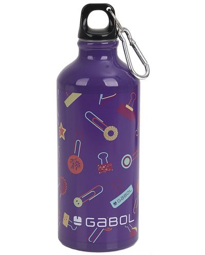 Алуминиева бутилка за вода Gabol Diary - 600 ml - 1
