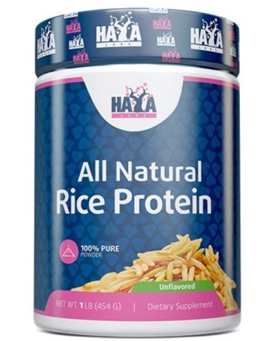 All Natural Rice Protein, неовкусен, 454 g, Haya Labs - 1