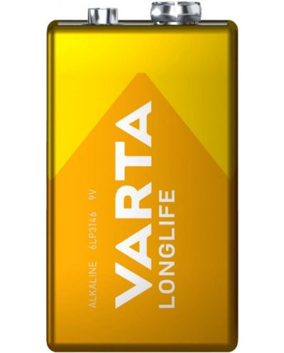 Алкална батерия VARTA - Longlife, 9V, 1 бр. - 2