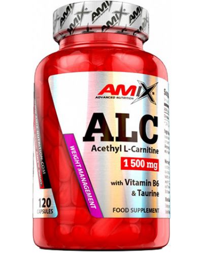 ALC with Taurinе & Vitamin B6, 120 капсули, Amix - 1