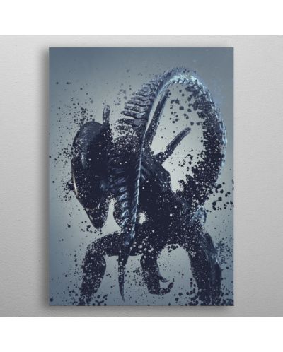 Метален постер Displate - Alien warrior v 2 - 3