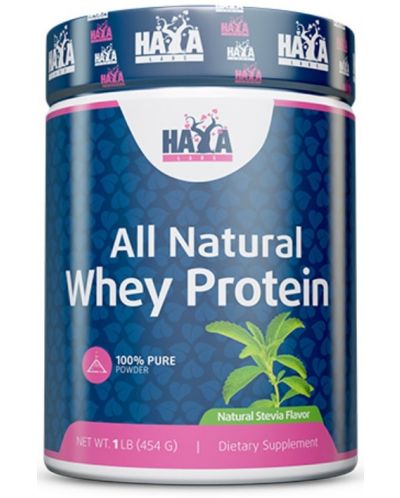 All Natural Whey Protein, стевия, 454 g, Haya Labs - 1