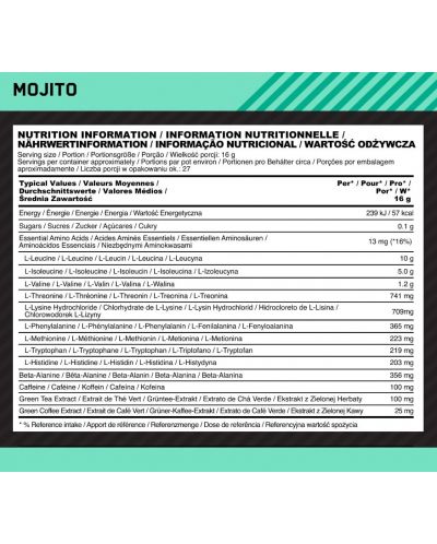 EAA Energy, мохито, 432 g, Optimum Nutrition - 2