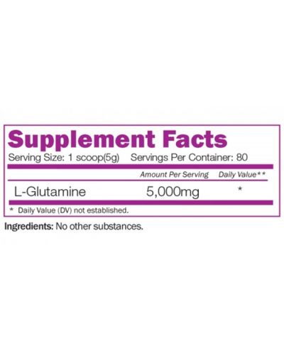 L-Glutamine Powder, 400 g, Naturalico - 2