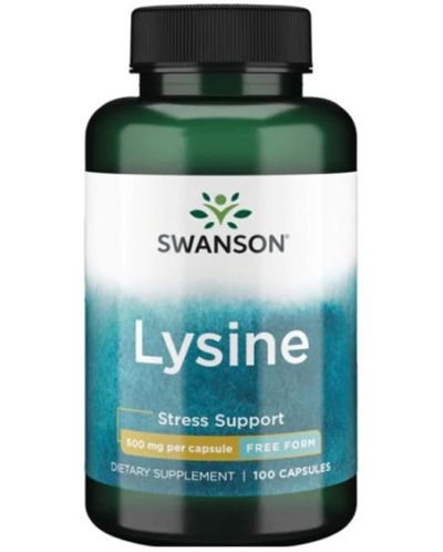 Lysine, 500 mg, 100 капсули, Swanson - 1