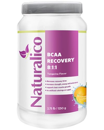BCAA Recovery 8:1:1, мандарина, 1250 g, Naturalico - 1