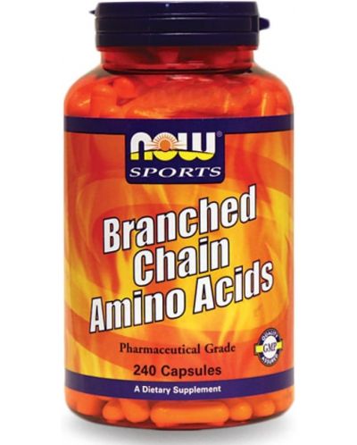 Sports Branched Chain Amino Acids, 240 капсули, Now - 1