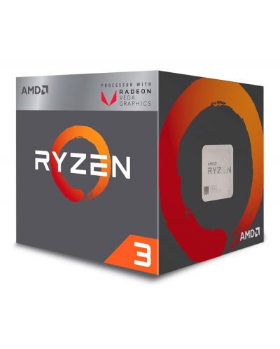 Процесор AMD - Ryzen 3 2200G, 4-cores, 3.5GHz, 4MB - 1