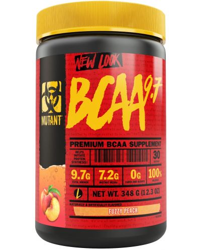 BCAA 9.7, fuzzy peach, 348 g, Mutant - 1