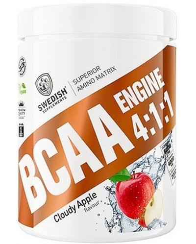 BCAA Engine 4:1:1, ябълка, 400 g, Swedish Supplements - 1