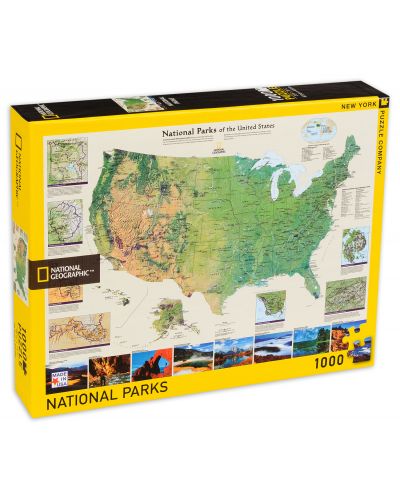Пъзел New York Puzzle от 1000 части - Американски национален парк - 1