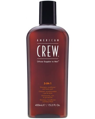 American Crew Шампоан, балсам и душ-гел 3 в 1, 450 ml - 1