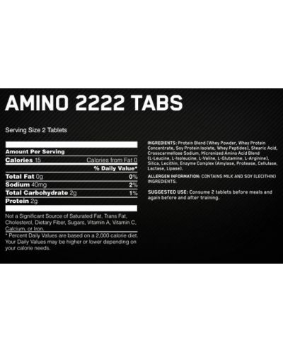 Superior Amino 2222, 160 таблетки, Optimum Nutrition - 2