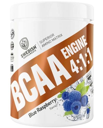 BCAA Engine 4:1:1, синя малина, 400 g, Swedish Supplements - 1