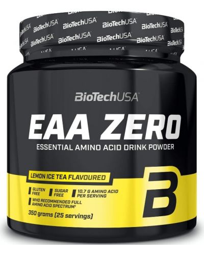 EAA Zero, студен чай лимон, 350 g, BioTech USA - 1