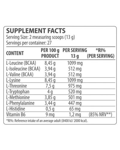 Hit EAA, дъвка, 360 g, Dorian Yates Nutrition - 2