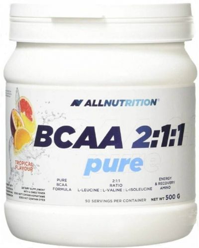 BCAA 2:1:1 Pure, tropical, 500 g, AllNutrition - 1