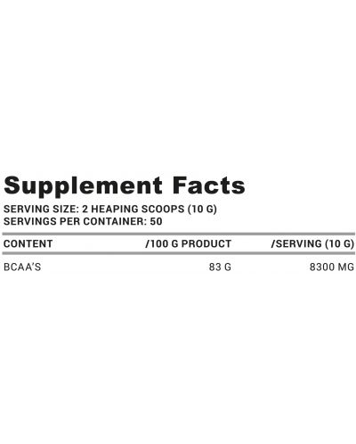BCAA Powder, Grape soda, 500 g, Lazar Angelov Nutrition - 2