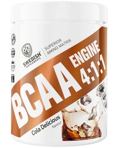 BCAA Engine 4:1:1, кола, 400 g, Swedish Supplements - 1