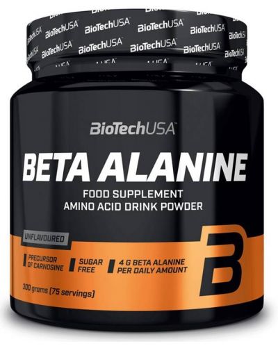 Beta Alanine, неовкусен, 300 g, BioTech USA - 1