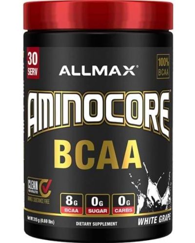 AminoCore BCAA, бяло грозде, 315 g, AllMax Nutrition - 1