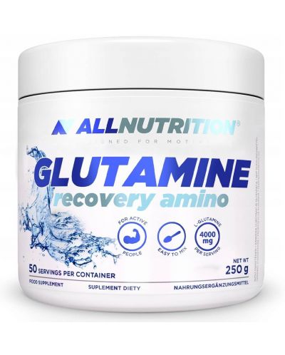 Glutamine Recovery Amino, natural, 250 g, AllNutrition - 1