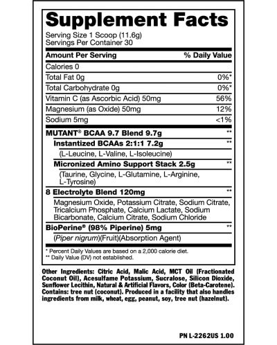 BCAA 9.7, watermelon, 348 g, Mutant - 2