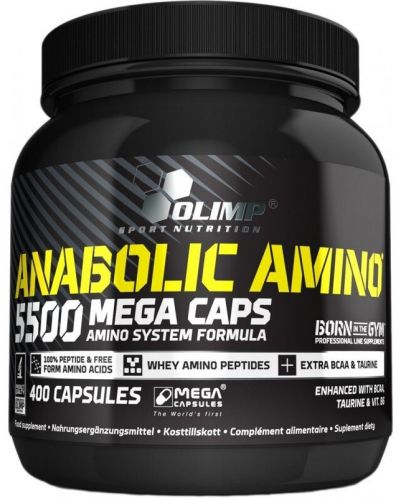 Anabolic Amino 5500 Mega Caps, 400 капсули, Olimp - 1