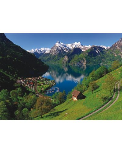 Пъзел Anatolian от 1500 части - Езерото Лукерн, Швейцария, Гюнтер Графенхайн - 2