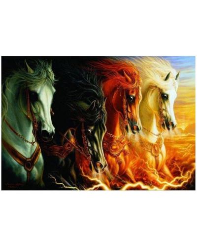 Пъзел Anatolian от 2000 части - Четирите коня на Апокалипсиса, Шарлен Линдског-Осорио - 2