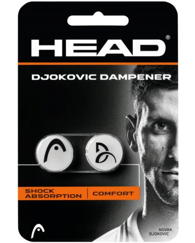 Антивибратор HEAD - Djokovic, 2 броя, бели - 1