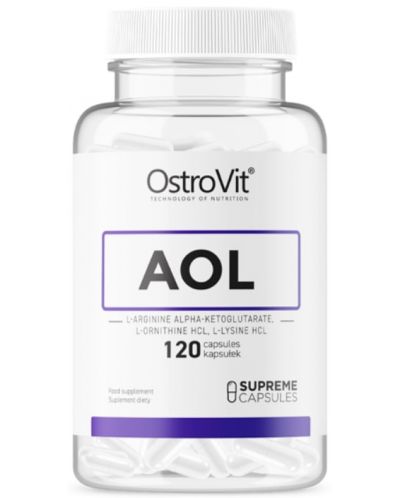 AOL Arginine Ornithine Lysine, 120 капсули, OstroVit - 1