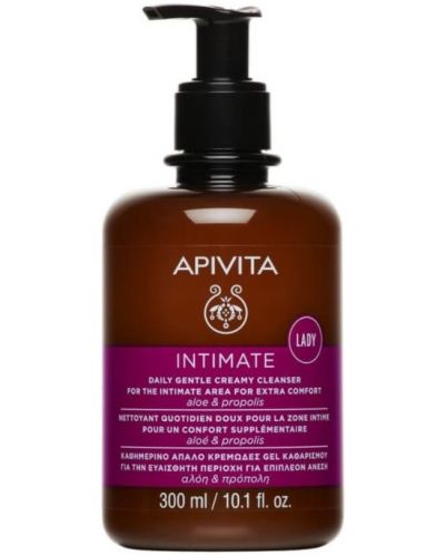 Apivita Intimate Care Lady Гел за интимна хигиена, pH 4.0, 300 ml - 1