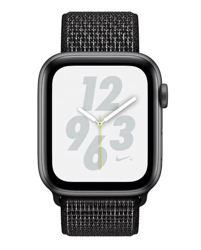 Смарт часовник Apple Nike + S4 - 44mm, сив, черен sport loop - 2