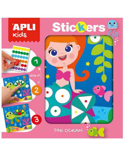 Мини игра със стикери APLI - Океан