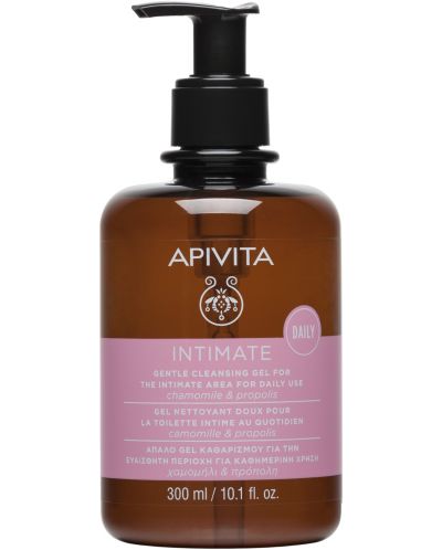Apivita Intimate Care Ежедневен гел за интимна хигиена, pH 5, 300 ml - 1