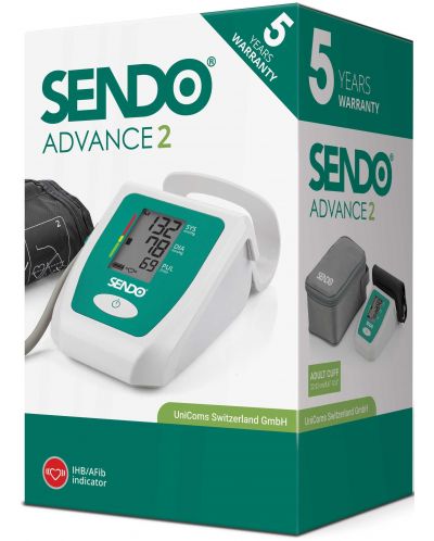 Апарат за кръвно налягане Sendo Advance 2, пълен автомат, с адаптер - 4