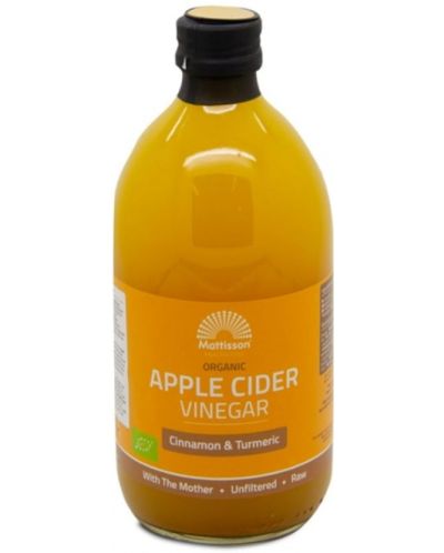Apple Cider Vinegar Cinnamon and Turmeric, 500 ml, Mattisson Healthstyle - 1