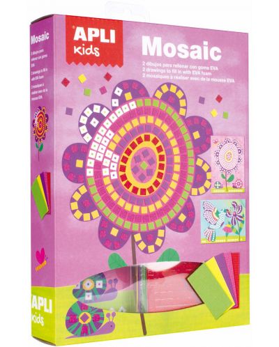 Детска мозайка Apli Kids - Цветя, 2 картини