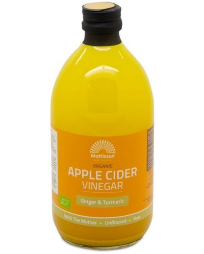 Apple Cider Vinegar Ginger and Turmeric, 500 ml, Mattisson Healthstyle - 1