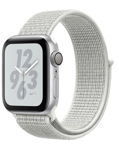 Смарт часовник Apple Nike + S4 - 40mm, сребрист, summite white sport loop - 1