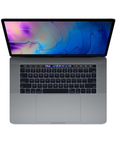Лаптоп Apple MacBook Pro - 15", Touch Bar, сив - 2