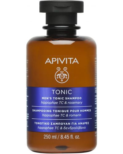 Apivita Тоник-шампоан за мъже,  против косопад, 250 ml - 1