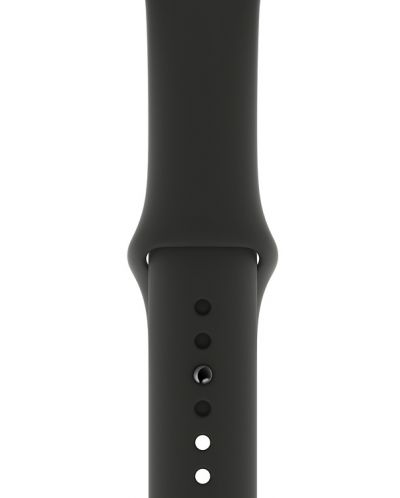 Смарт часовник Apple S4 - 44mm, сив, черна силиконова каишка - 4