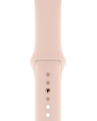 Смарт часовник Apple S4 - 44mm, розов, pink sand силиконова каишка - 4