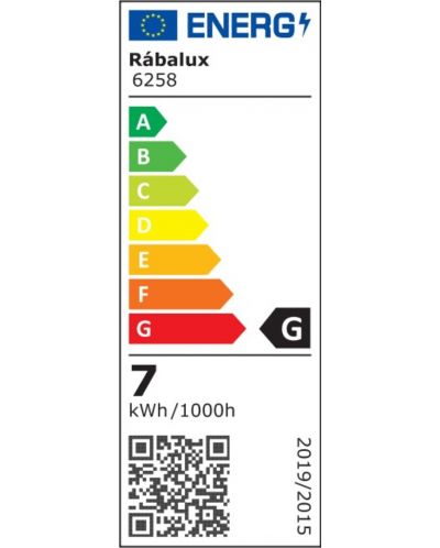Аплик Rabalux - Amadeo 6258, LED, IP 20, G, 7 W, 230 V, черен - 4