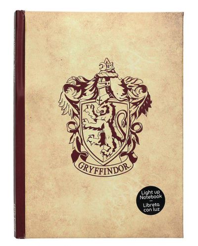Тефтер SD Toys Harry Potter - Gryffindor, светещ
