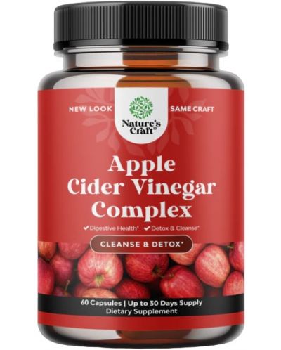 Apple Cider Vinegar Complex, 60 капсули, Nature's Craft - 1