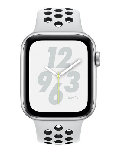 Смарт часовник Apple Nike + S4 - 40mm, сребрист, сребриста/черна силиконова каишка - 2