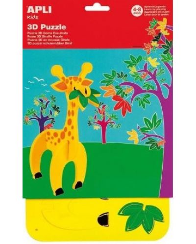 3D пъзел APLI Kids от EVA пяна - Жираф